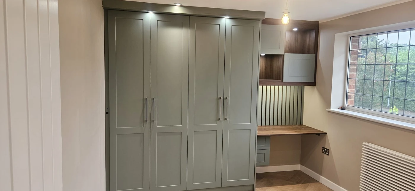 Internal LED strip in fitted wardrobes